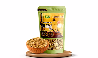 Danodia's Zoolulu Premium Budgies & Finches Millet Mix (950g /2 lbs) | Premium Bird Seed Blend for Budgies, Finches & Canaries | Daily Healthy Nutrition