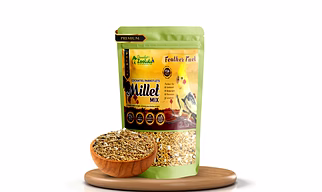 Danodia's Zoolulu Premium Cockatiel & Parrotlet Millet Mix (950g/2 lbs) | Premium Bird Food Blend for Cockatiels, Budgerigars, Parrotlets & Lovebirds | Daily Feeding Blend
