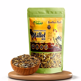 danodia's zoolulu cockatiel & parrotlet millet mix (950g/2 lbs) | bird food blend for cockatiels, budgerigars, parrotlets & lovebirds | daily healthy nutrition