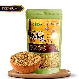 danodia’s zoolulu premium budgies & finches millet mix (450g /1 lbs) | premium bird seed blend for budgies, finches & canaries | daily healthy nutrition