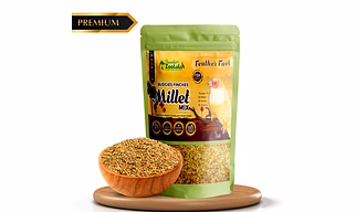 Danodia’s Zoolulu Premium Budgies & Finches Millet Mix (450g /1 lbs) | Premium Bird Seed Blend for Budgies, Finches & Canaries | Daily Healthy Nutrition