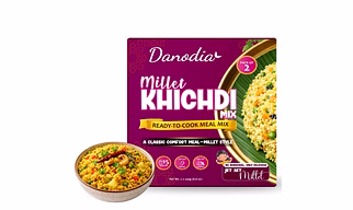 Danodia Foods Millet Khichdi Mix, Instant Comfort Meal (250g / 8.82 oz Each) | Ready to Cook Savory Millet & Lentil Bowl | Just Add Water | Pack of 2