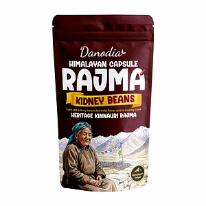 Danodia Foods Himalayan Rajma (Capsule Rajma), Light Red Kidney Beans, 900g (2 lb), Premium Indian Dried Beans from Upper Himachal Himalayan Foothills, Whole Beans in Resealable Pouch, for Curry, Rice & Soups