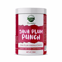 danodia foods sweet sour java plum candy drops, jamun masala candy with cumin, black salt & indian spices, tangy ready to eat after meal candy, 350g (12.35 oz)