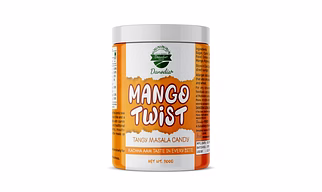Danodia Foods Mango Twist Tangy Masala Candy (300g/0.66lb) | Raw Mango Flavor Candy Balls | Sweet and Tangy Taste | Individual Candy Pieces | Resealable Pack