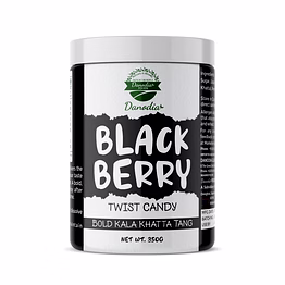 danodia foods black berry twist candy (350g/0.77 lb) | bold black berry tang | sweet and sour | resealable pack
