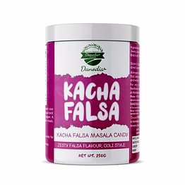 danodia foods sweet sour masala candy drops, kacha falsa flavor, indian spiced candy with cumin, black salt & black pepper, ready to eat, 250g (8.82 oz)