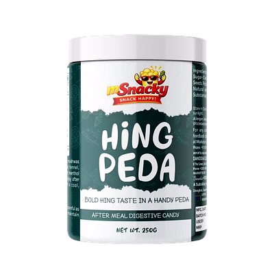 danodia foods hing peda, indian after meal digestive candy, sweet tangy mouth freshener with asafoetida flavor, ready to eat traditional candy bites, 250g (8.82 oz)