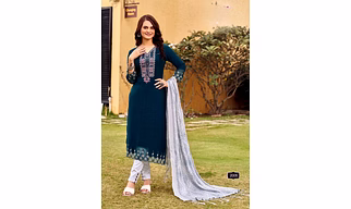 Black Georgette Embroidered Ethnic Suit Set for Women – Multicolor Available