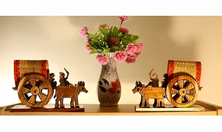 Traditional Art Center Bullock cart Wooden handicrafts Items Home Decor