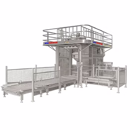 pneuconveyor automatic sack emptying system