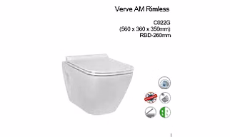 Verve AM Rimless Wallung Closet