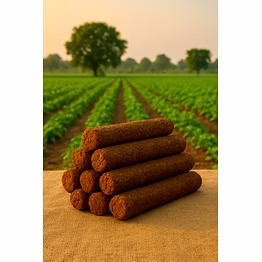 cow dung logs