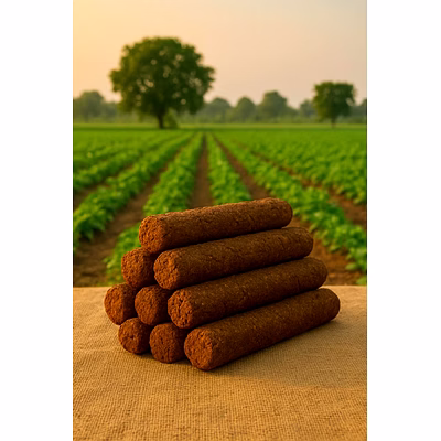 cow dung logs