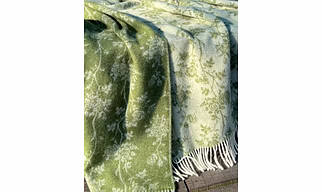 Wool throw blanket