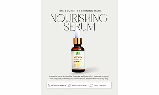 Calendula & Rosemary Hair Growth Serum – Anti-Frizz, Deep Nourishing & Hair Strengthening (30ml)