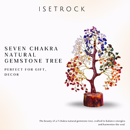 seven chakra gemstone tree | natural healing crystal decor | isetrock