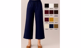 Cotton Flex Palazzo Pants