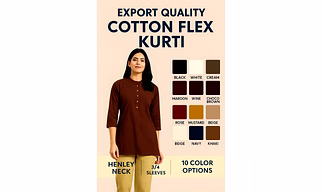 Cotton Flex - Short Sleeves Tunic