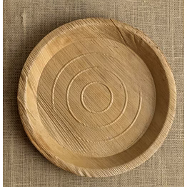 12 inch round areca leaf plate