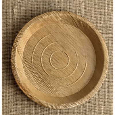 12 inch round areca leaf plate