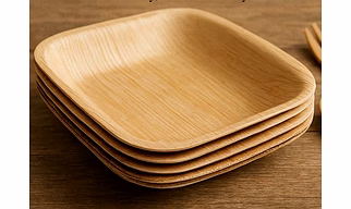 6×6 inch Areca Square leaf Deep Plate