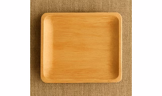 8×8 inches Areca Square Leaf Plates