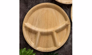 12 inches 4-CP Areca Leaf Plate