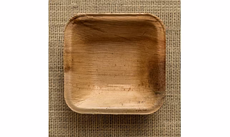 4×4.5 Square Areca Leaf Bowl