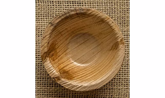 2.5 inches round Areca Leaf Bowl