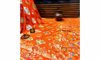 Georgette silk saree