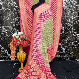 silk georgette saree
