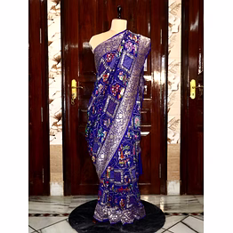 bandhni silk saree