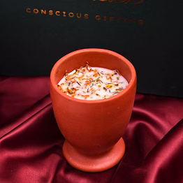 oud and amber soy wax candle large hand poured terracotta pot