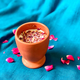sandalwood soy wax candle large hand poured terracotta pot