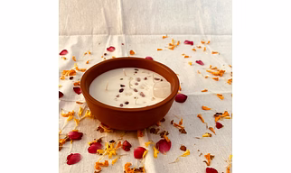 Citronella Basil 5 Wick Soy Candle For Indoor And Outdoor Areas