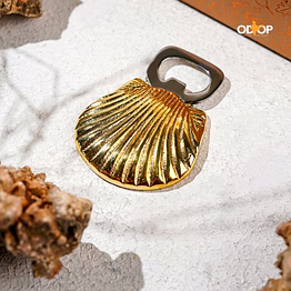 shell bottle opener| brass bar accessories | gold