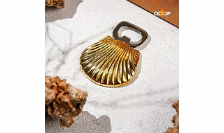 Shell Bottle Opener| Brass Bar Accessories | Gold