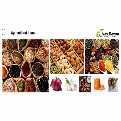 cereals and soyabean seed, fish and spices