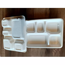 sugarcane bagasse meal tray