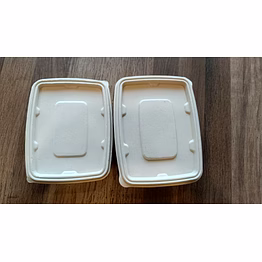 sugarcane bagasse container with lid