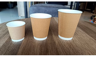 Ripple wall paper cups