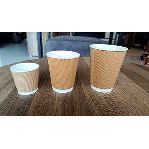 Ripple wall paper cups