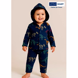 little smart frontopen hoodie set
