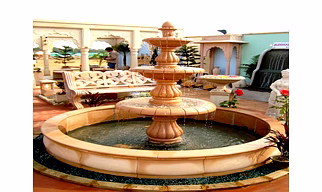 Sandstone fountain