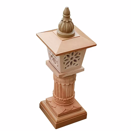 stone lamp post