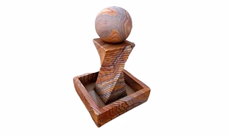Stone spheres fauntain