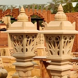 red stone lamp