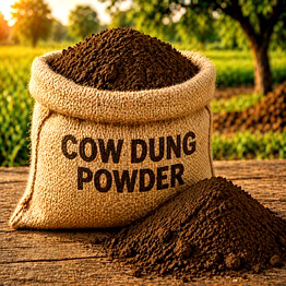 cow dung powder