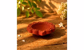Deep Red Terracotta Diya